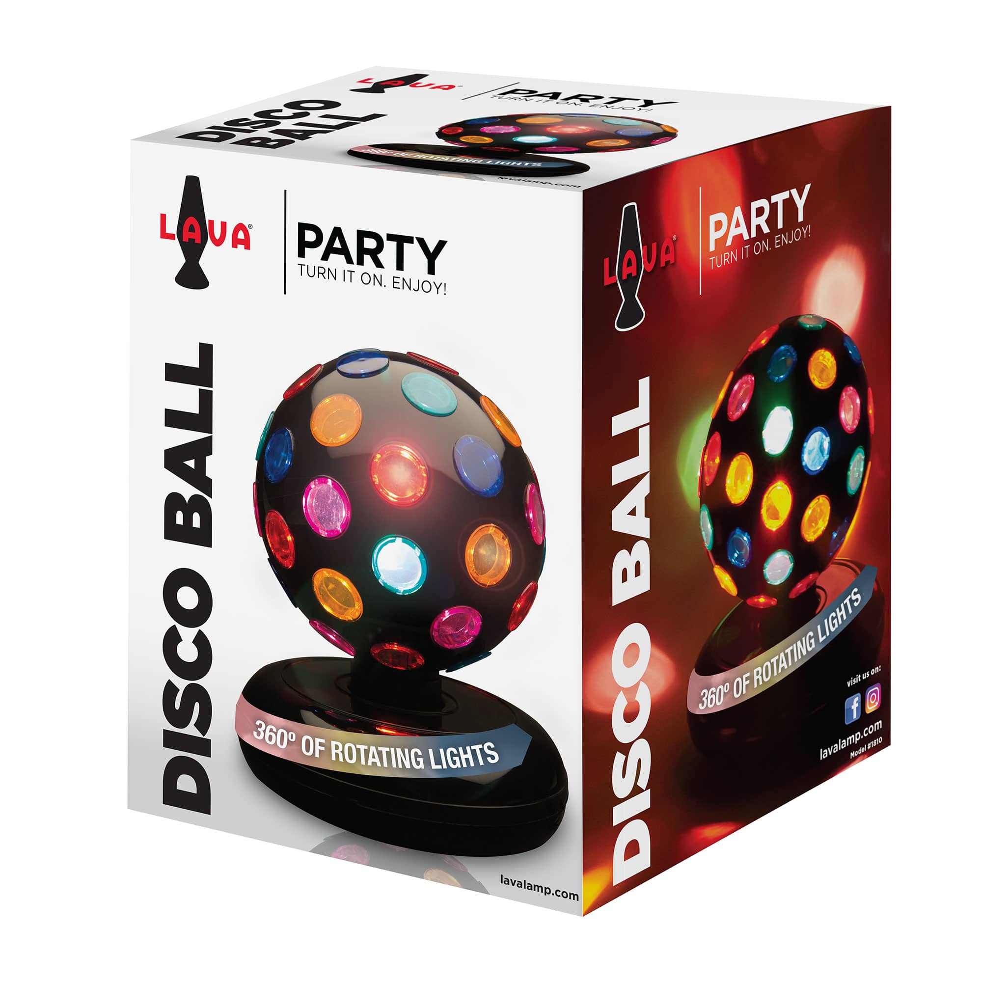 Motion Lamp Disco Ball Package Angle