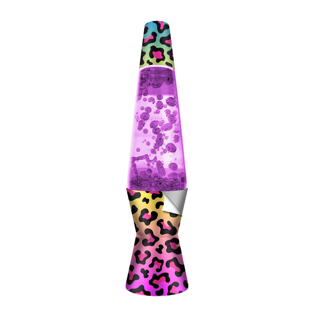 Make Your Own Motion Lamp - Purple Lamp with Leopard Decal