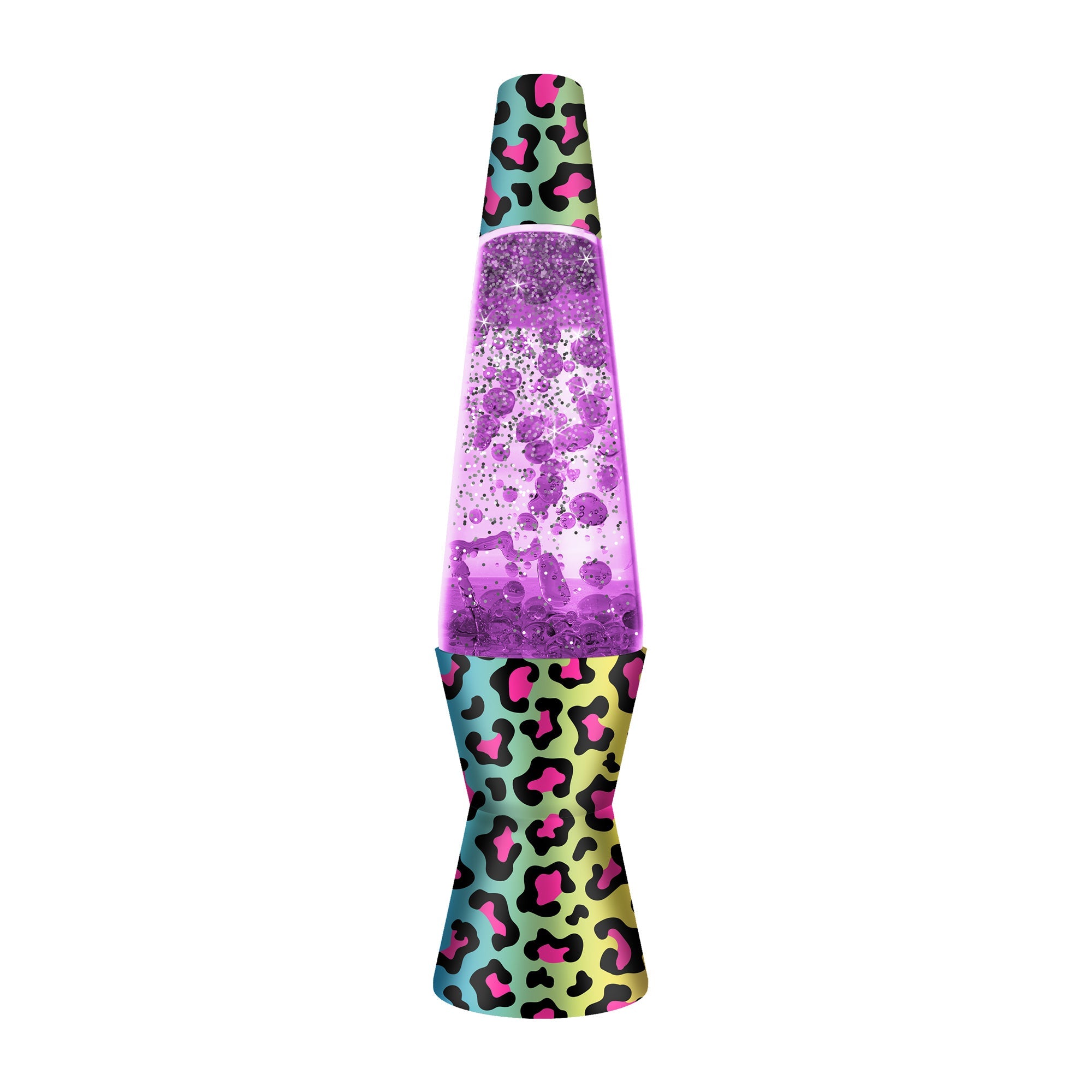 Make Your Own Motion Lamp - Purple Lamp with Leopard Design